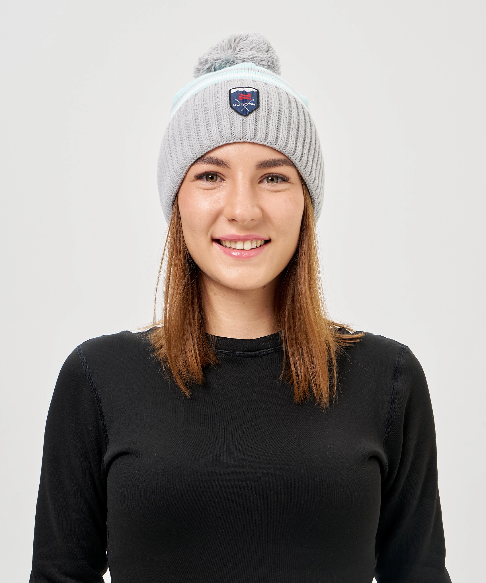 Шапка Nordski Severe Ice Mint/White