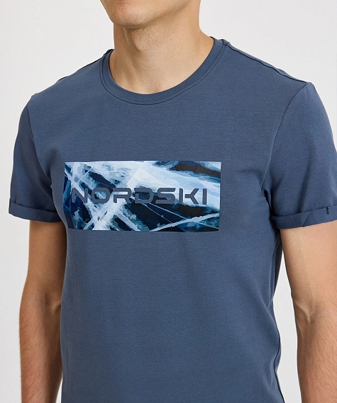 Футболка Nordski Simple Logo Grey/Ice