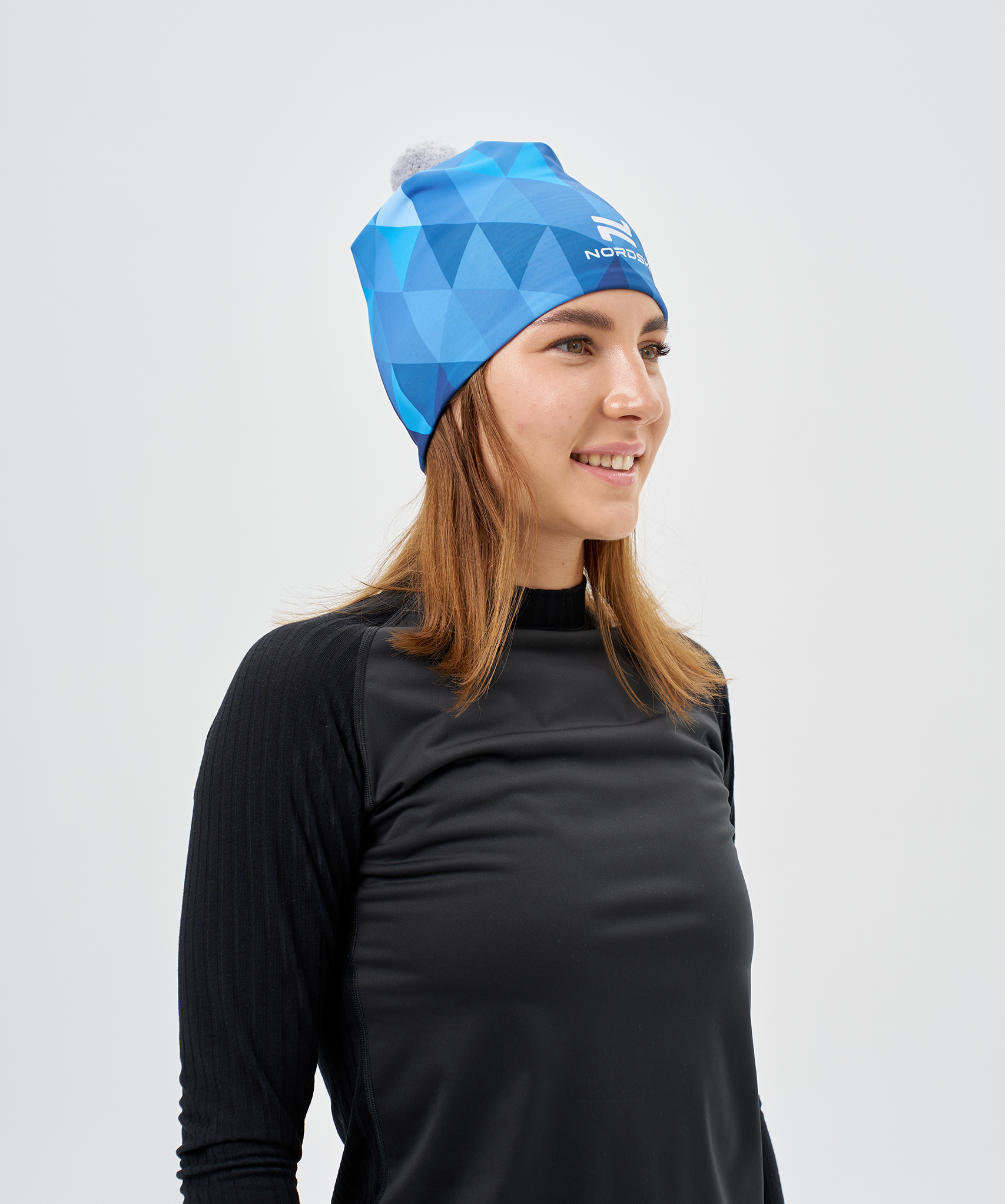 Гоночная шапка Nordski Race Bom Blue