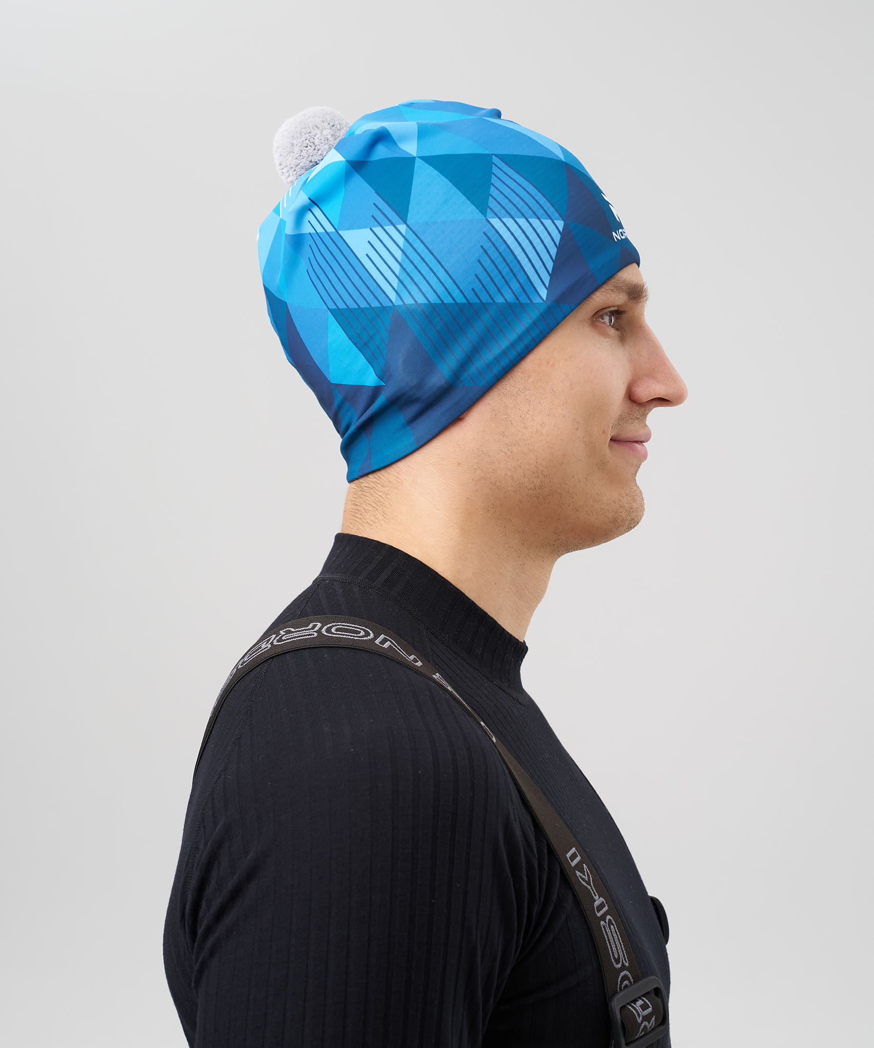 Гоночная шапка Nordski Race Bom Blue