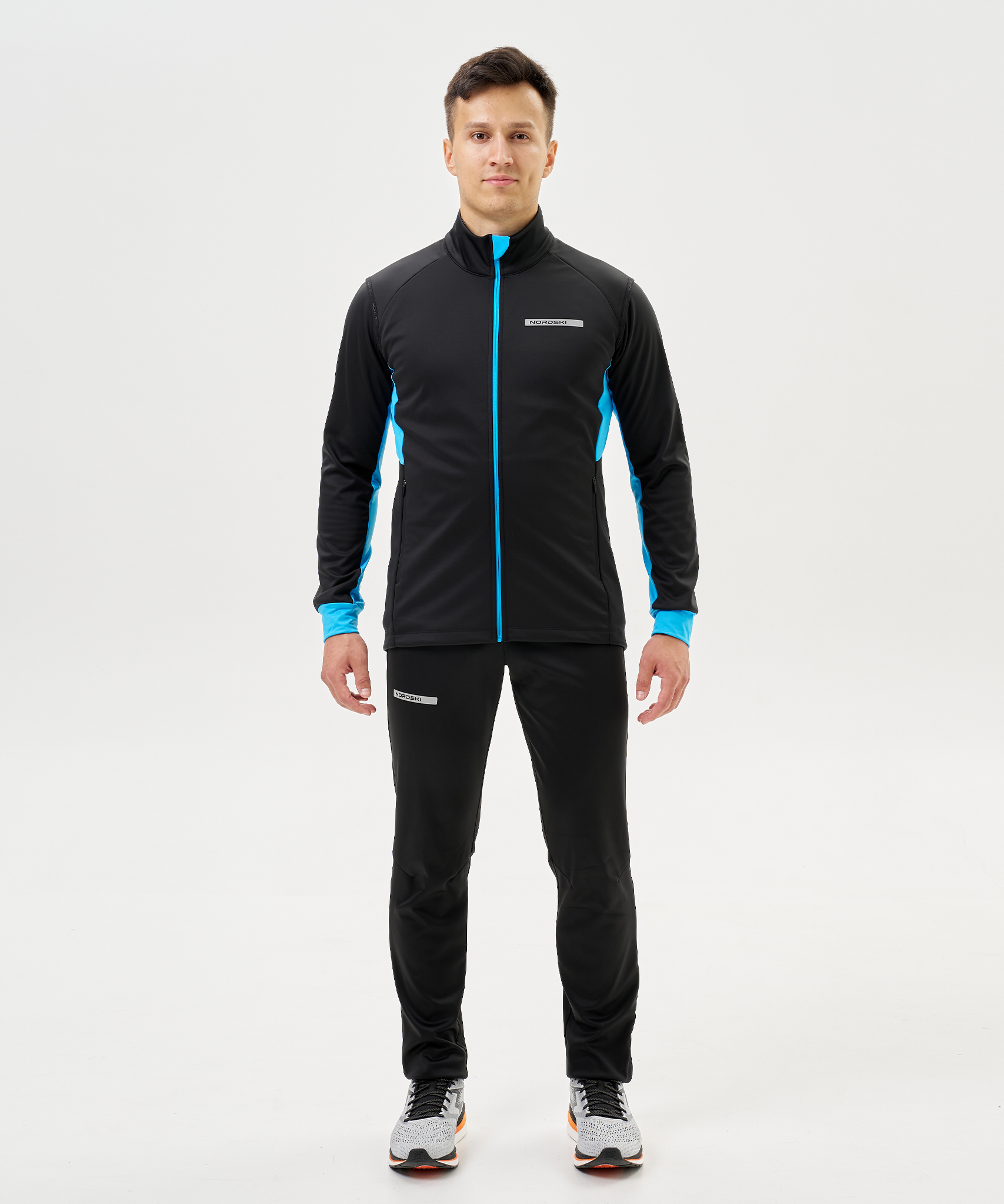 Жилет тренировочный Nordski Core Black/Light Blue