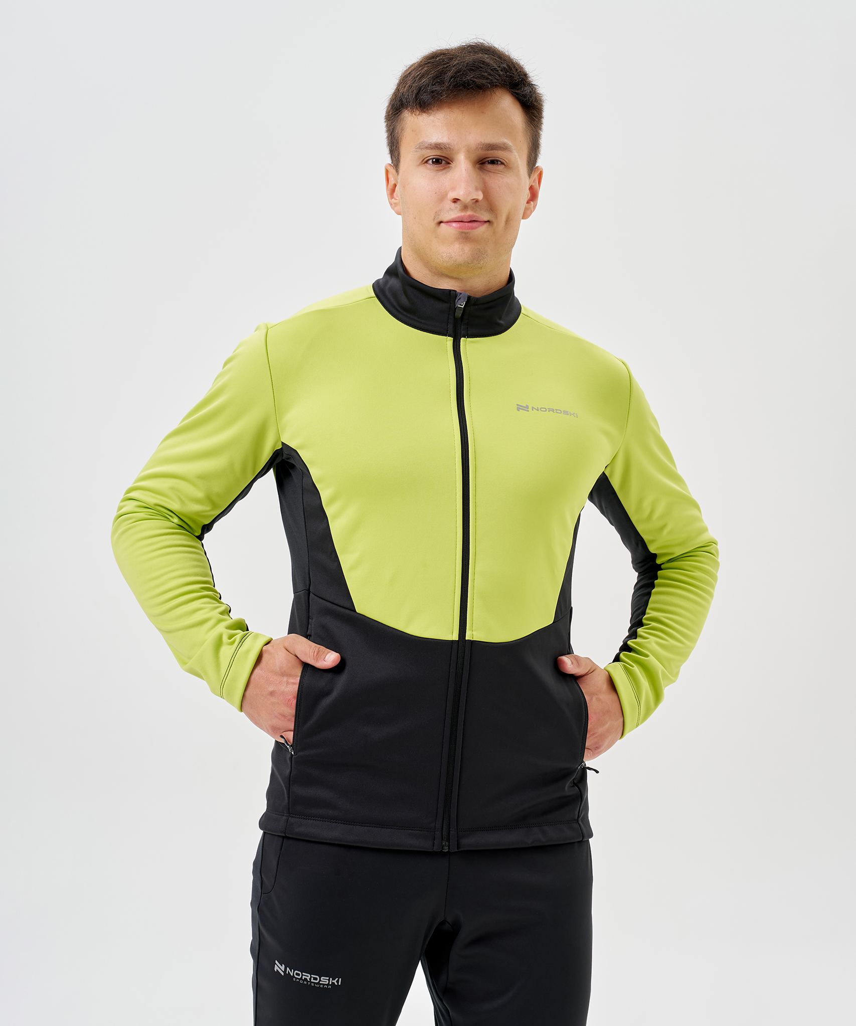 Тренировочная куртка Nordski Advance Lime/Black