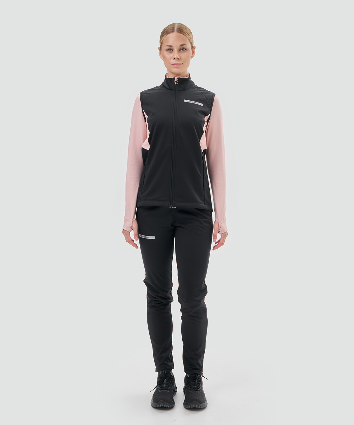 Жилет тренировочный Nordski Core Black/Soft Pink W