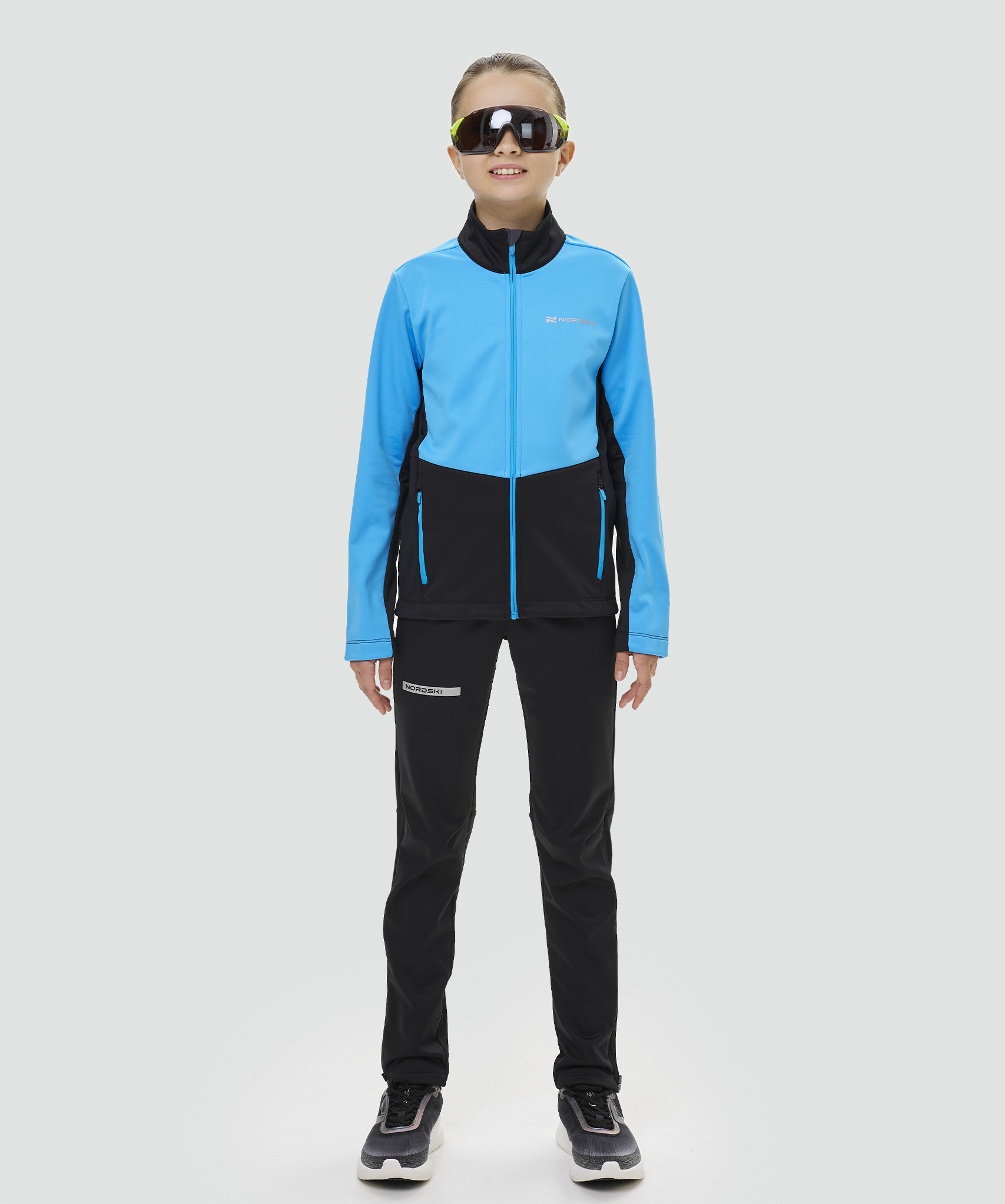 Тренировочная куртка Nordski Jr. Advance Light Blue/Black